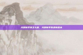 光明新零售怎么做，光明新零售最新版本