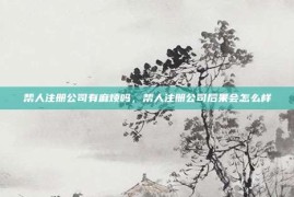 帮人注册公司有麻烦吗，帮人注册公司后果会怎么样