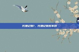 代理记账?，代理记账好不好