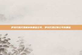 伊滨代账代理机构有哪些公司，伊川代理记账公司有哪些
