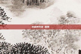 小程序开发 医院
