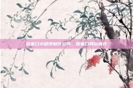张家口小程序制作公司，张家口网站制作