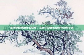 生活中记账用什么软件，生活中记账app排行榜前十名