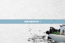 微信小程序开发 i