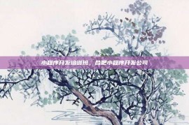 小程序开发培训班，合肥小程序开发公司