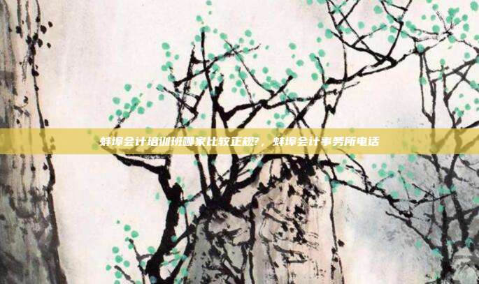 蚌埠会计培训班哪家比较正规?，蚌埠会计事务所电话