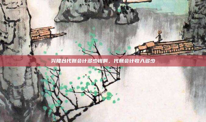 兴隆台代账会计多少钱啊，代账会计收入多少