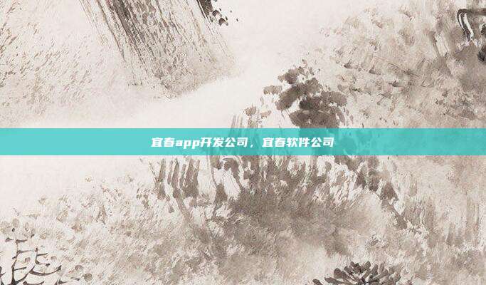 宜春app开发公司，宜春软件公司
