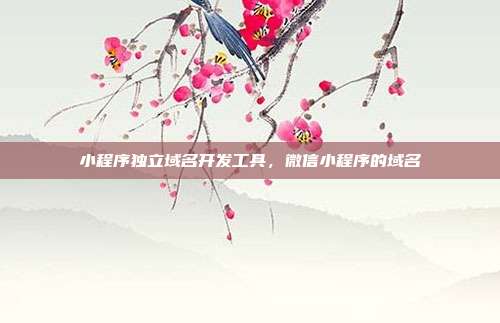 小程序独立域名开发工具，微信小程序的域名