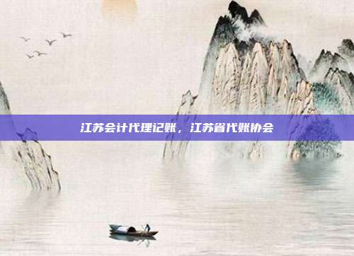 江苏会计代理记账，江苏省代账协会