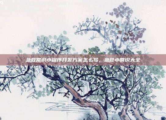 急救常识小程序开发方案怎么写,急救小常识大全