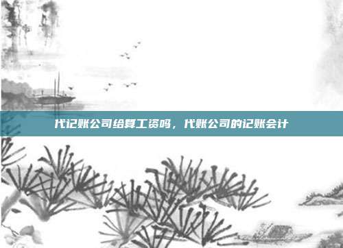 代记账公司给算工资吗，代账公司的记账会计